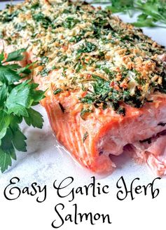 Garlic Herb Baked Salmon