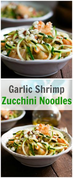 Garlic Shrimp with Zucchini Noodles