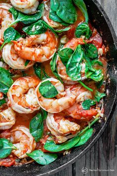 Garlic-Tomato Shrimp Recipe with Orzo