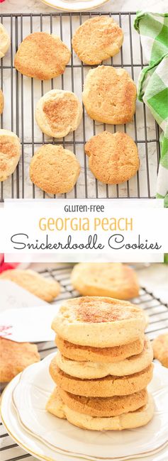 Georgia Peach Snickerdoodle Cookies - Gluten Free