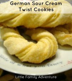 German Sour Cream Twist Cookies