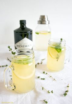 Gin Lemon with Thyme and Basil