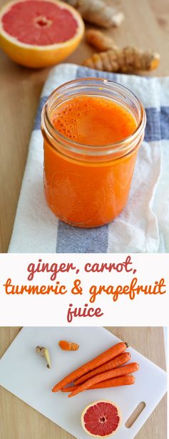 Ginger, Carrot, Turmeric and Grapefruit Juice