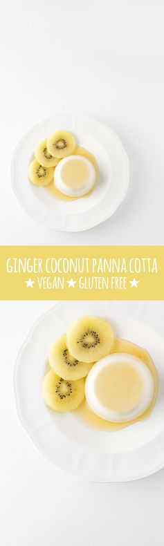 Ginger coconut panna cotta