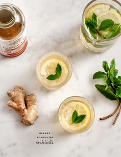 Ginger kombucha cocktails