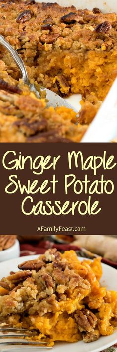 Ginger Maple Sweet Potato Casserole