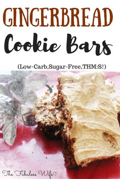 Gingerbread Bars (Low-Carb, THM:S