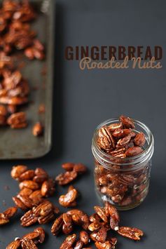 Gingerbread Glazed Roasted Nuts