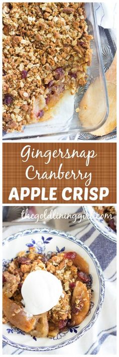 Gingersnap Cranberry Apple Crisp