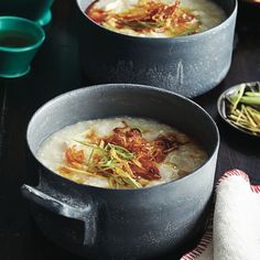 Gingery chicken congee