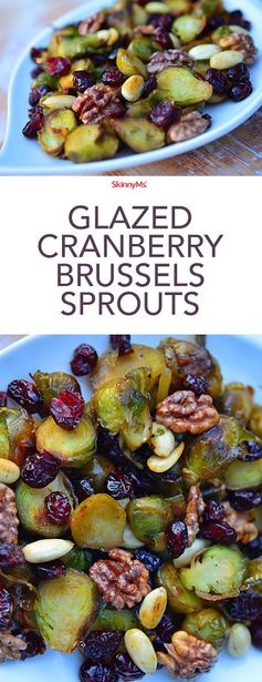 Glazed Cranberry Brussels Sprouts