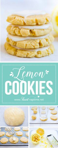 Glazed lemon cookies