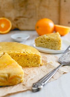 Glazed Orange Cardamom Cake