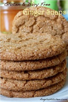 Gluten & Dairy Free Ginger Snap Cookies