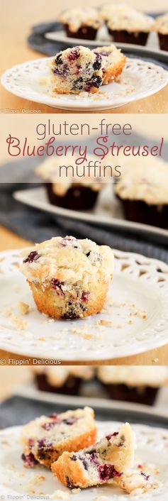 Gluten Free Blueberry Streusel Muffins