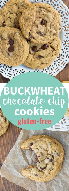 Gluten-Free Buckwheat Chocolate Chip Cookies (VIDEO!