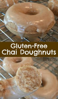 Gluten-Free Chai Doughnuts with Vanilla Glaze