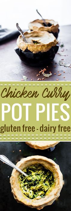 Gluten Free Chicken Curry Pot Pies (Dairy Free