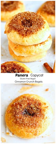 Gluten Free Cinnamon Crunch Bagel (Panera Copycat