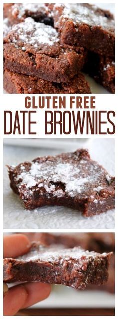 Gluten Free Date Brownies