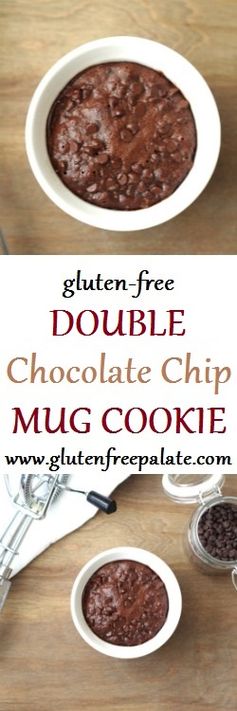 Gluten-Free Double Chocolate Chip Mug Cookie