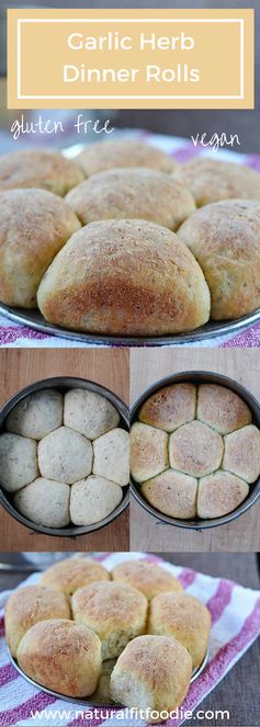 Gluten Free Garlic Herb Dinner Rolls