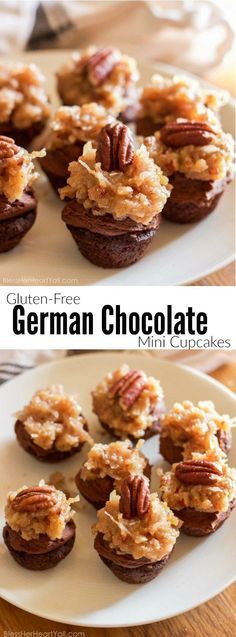 Gluten-Free German Chocolate Cupcakes