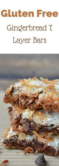 Gluten Free Gingerbread 7 Layer Bars