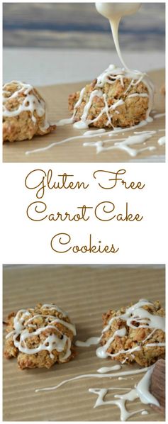 Gluten Free Iced Carrot Cake Cookies