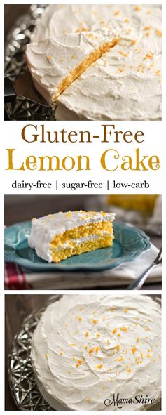 Gluten-Free Lemon Cake with Lemon Frosting