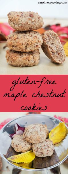 Gluten-free maple chestnut cookies