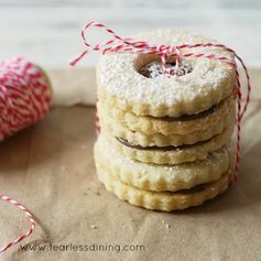 Gluten Free Nutella Linzer Cookies #Cookielicious