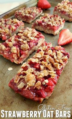 Gluten Free Strawberry Oatmeal Bars