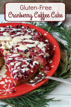 Gluten Free Upside Down Cranberry Coffee Cake