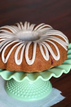 Gluten free vegan apple cranberry bundt cake