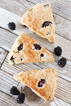 Gluten free vegan blackberry scones