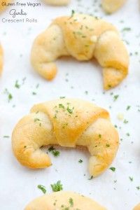 Gluten Free Vegan Garlic Crescent Rolls