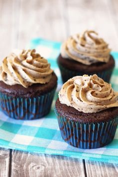 Gluten free vegan mocha chip cupcakes