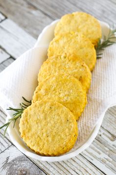 Gluten free vegan rosemary pumpkin biscuits