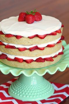 Gluten free vegan strawberry shortcake