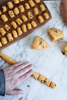 Gnocchis de patate douce et épinard