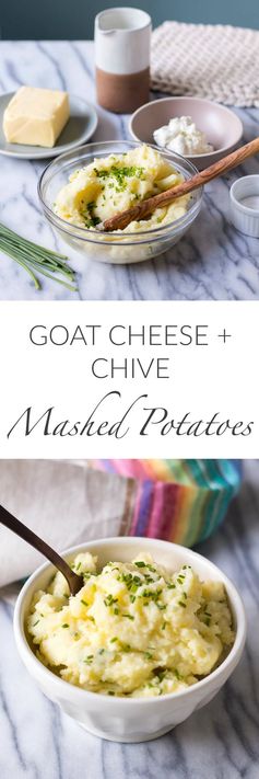 Goat Cheese and Chive Mashed Potatoes