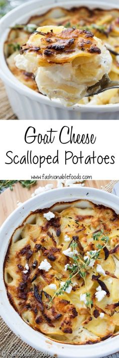 Goat Cheese Scalloped Potatoes