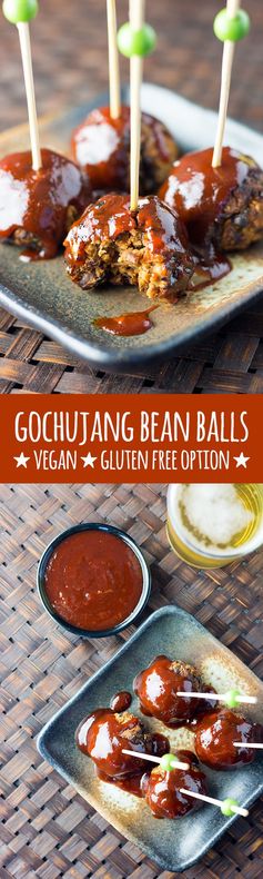 Gochujang bean balls