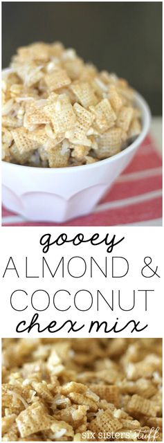 Gooey Almond and Coconut Chex Mix