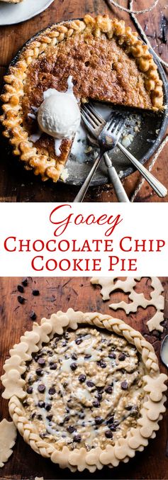 Gooey Chocolate Chip Cookie Pie