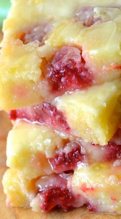 Gooey Lemon Raspberry Brownies