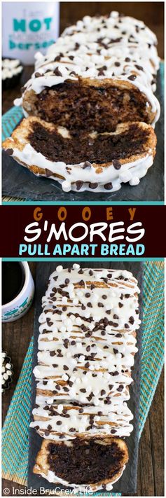 Gooey S’mores Pull Apart Bread