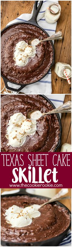 Gooey Texas Sheet Cake Skillet