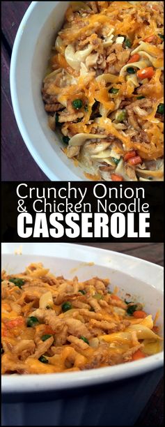 Grandma Betty’s Crunchy Onion & Chicken Noodle Casserole